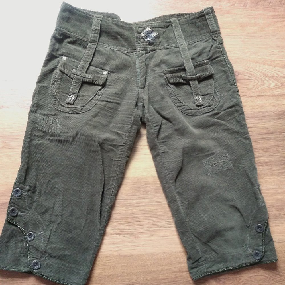 Vintage Bermuda en corduroy de DEX - Kaki